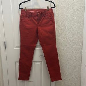 Bright orange jeans from Ann Taylor